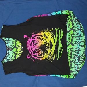 Rue 21 Woman's X-Large Sleeveless Tiger Lightweight Blouse